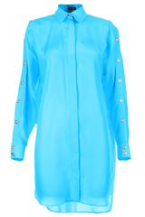 Versace Button Sleeve Oversize Shirt