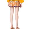 Zara Silk Shorts with Printed Jacquard Pattern in Orange (tangerine) - Lyst