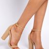 Asos Asos Hometown Heeled Sandals in Beige (natural) - Lyst