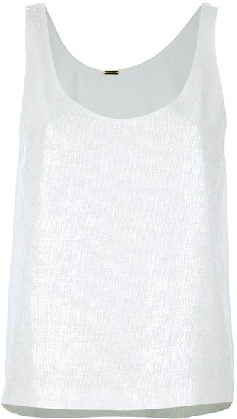 Elie Tahari Sequin Tank - Lyst