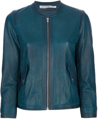 Etoile Isabel Marant Calvin Perforated Leather Jacket - Lyst