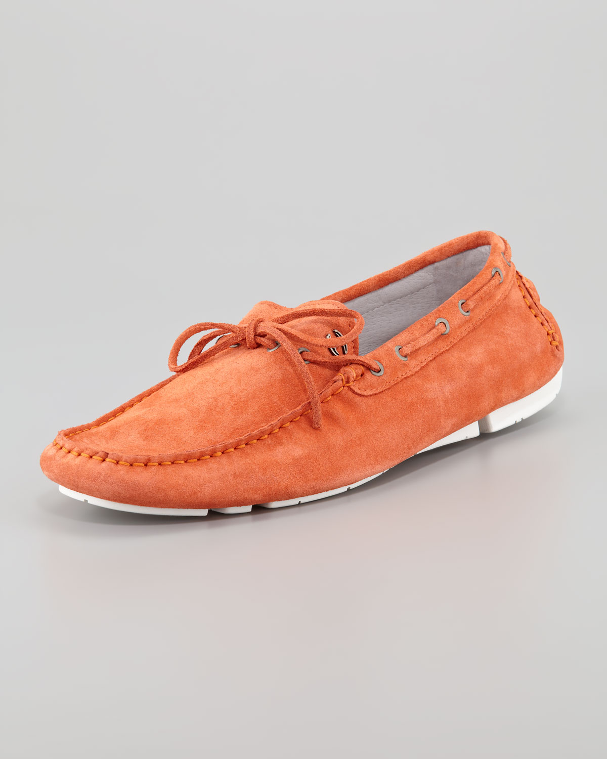 just for shoes just cavalli suede driving shoe in orange for lyst just for shoes just cavalli suede driving shoe in orange for lyst