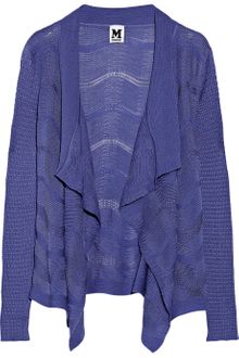 M Missoni Draped Woolblend Cardigan - Lyst