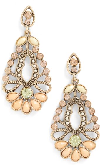 ModCloth Apricot Blossom Earrings - Lyst