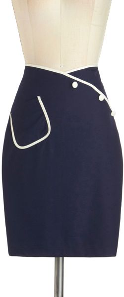 ModCloth Sailor Swift Skirt - Lyst