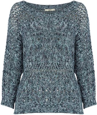 Oasis Cable Batwing Jumper - Lyst