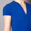 Pied A Terre V Neck Seam Detail Dress in Blue (grey) - Lyst