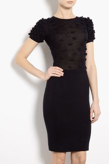 RED Valentino Bow Appliqué Knit Bodycon Dress - Lyst