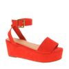 Asos Asos Humble Flatforms in Red - Lyst