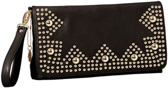 Big Buddha Wylie Studded Flap Clutch - Lyst