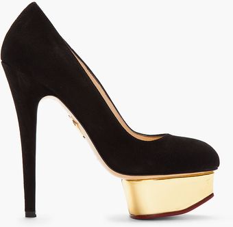 Charlotte Olympia Nappa Leather Dolly Pumps - Lyst