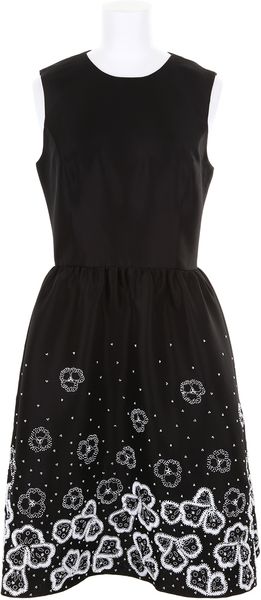 Jason Wu Black Cocktail Dress in A Blend Of Silk and Rayon - Lyst