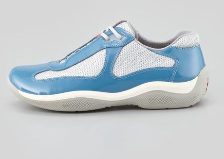 blue prada trainers