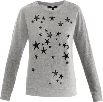 Tibi Star Print Sweatshirt - Lyst