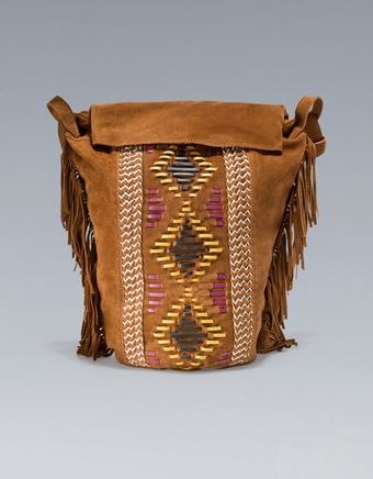Zara Ethnic Handbag - Lyst