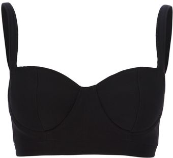 Alexander McQueen Cropped Bralet - Lyst
