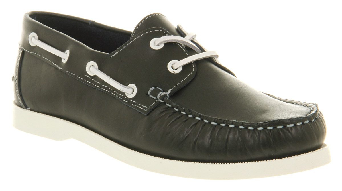 Office Nautical Boat Shoe Navy Leather in Green for Men (navy) Lyst