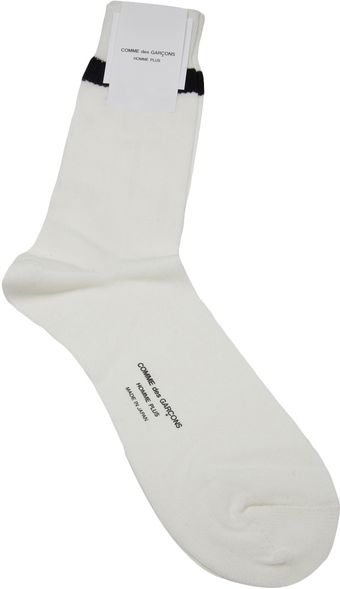 Comme Des Garçons Striped Socks - Lyst