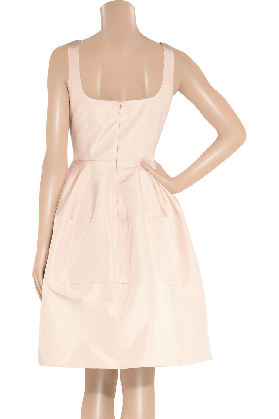 Lyst Alexander Mcqueen Silk Faille Dress In Pink