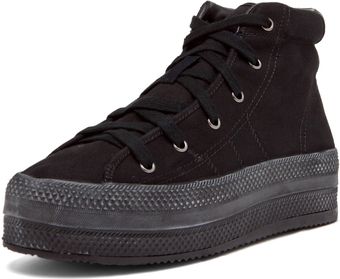 Chloë Sevigny For Opening Ceremony Canvas Platforms in Black - Lyst