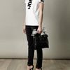 Christopher Kane Blacktape Top in White (black) - Lyst