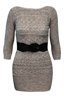 Jane Norman Cable Bardot Tunic Jumper - Lyst