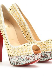 Christian Louboutin Lady Peep Spikes 150 Peeptoe Platform Pumps - Lyst