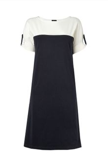 Jaeger Colour Block Jersey Dress - Lyst