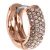 Michael Kors Golden Huggie Earrings with Pave Detail in Gold (rose gold) - Lyst