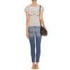 Ralph Lauren Doris Stripe Ruffled Top in White (black) - Lyst