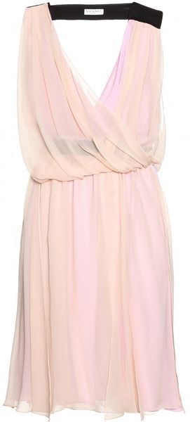 Vionnet Silk Dress with Drape Detail - Lyst