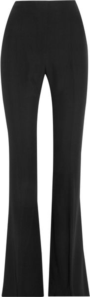 Alexander McQueen Flared Crepe Pants - Lyst
