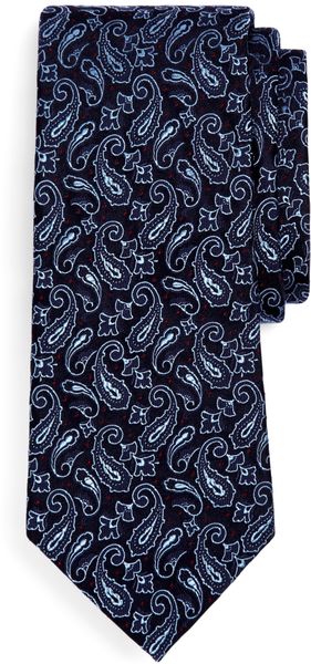 Brooks Brothers Satin Paisley Print Tie - Lyst