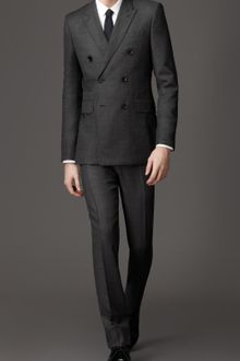 Burberry Modern Fit Virgin Wool Doublebreasted Windowpane Check Suit - Lyst