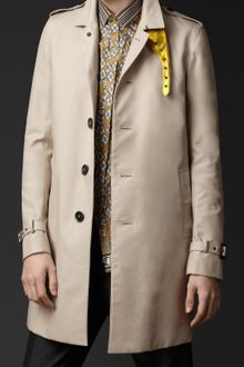 Burberry Prorsum Metallic Undercollar Trench Coat - Lyst
