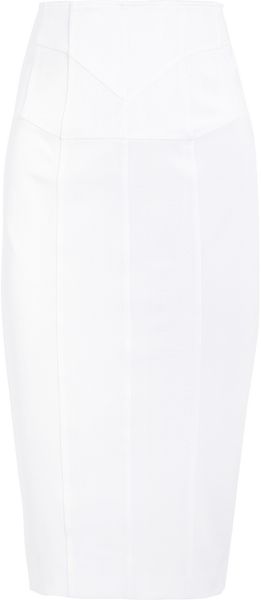 Burberry Paneled Stretchjersey Pencil Skirt - Lyst
