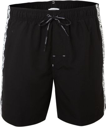 Calvin Klein Logo Tape Swim Short - Lyst