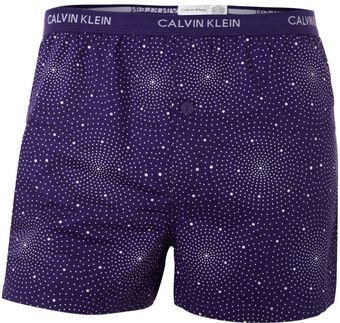 Calvin Klein Ripple Dots Print Woven Boxer - Lyst