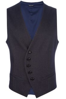 Giorgio Armani Wave Waistcoat - Lyst