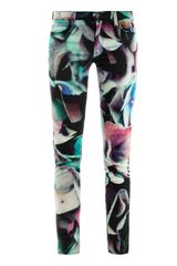 J Brand Hydrangea Print Skinny Jeans