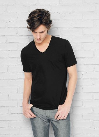 John Varvatos Bias Cut V-neck Knit - Lyst