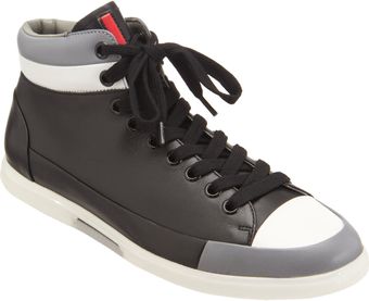 Prada Colorblock High Top Sneaker - Lyst