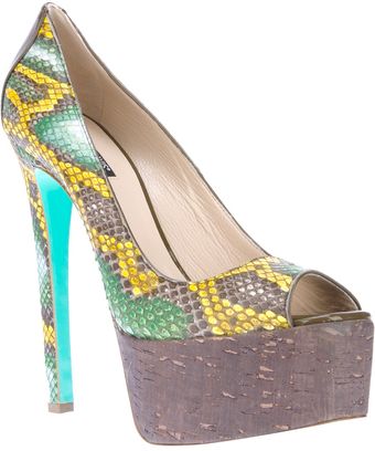 Ruthie Davis® Candy Snake Print Pump - Lyst