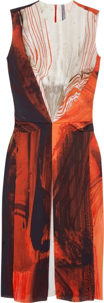 Todd Lynn Kamba Printed Silk-Crepe Dress - Lyst