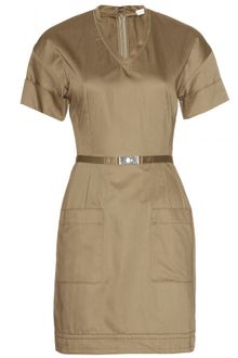 Victoria, Victoria Beckham Belted Dress - Lyst
