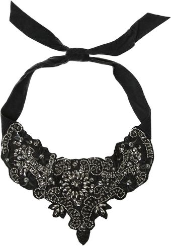 Zara Diamante Choker in Silver Tones - Lyst