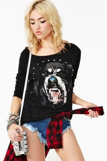 Nasty Gal Rottweiler Tee - Lyst