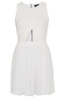 Topshop Wrap Mesh Skater Dress - Lyst