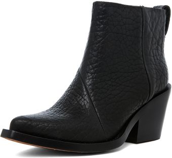 Acne Bootie in Black - Lyst