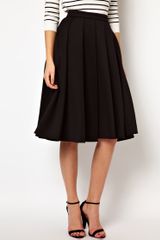 ASOS Collection Asos Full Midi Skirt with Box Pleats